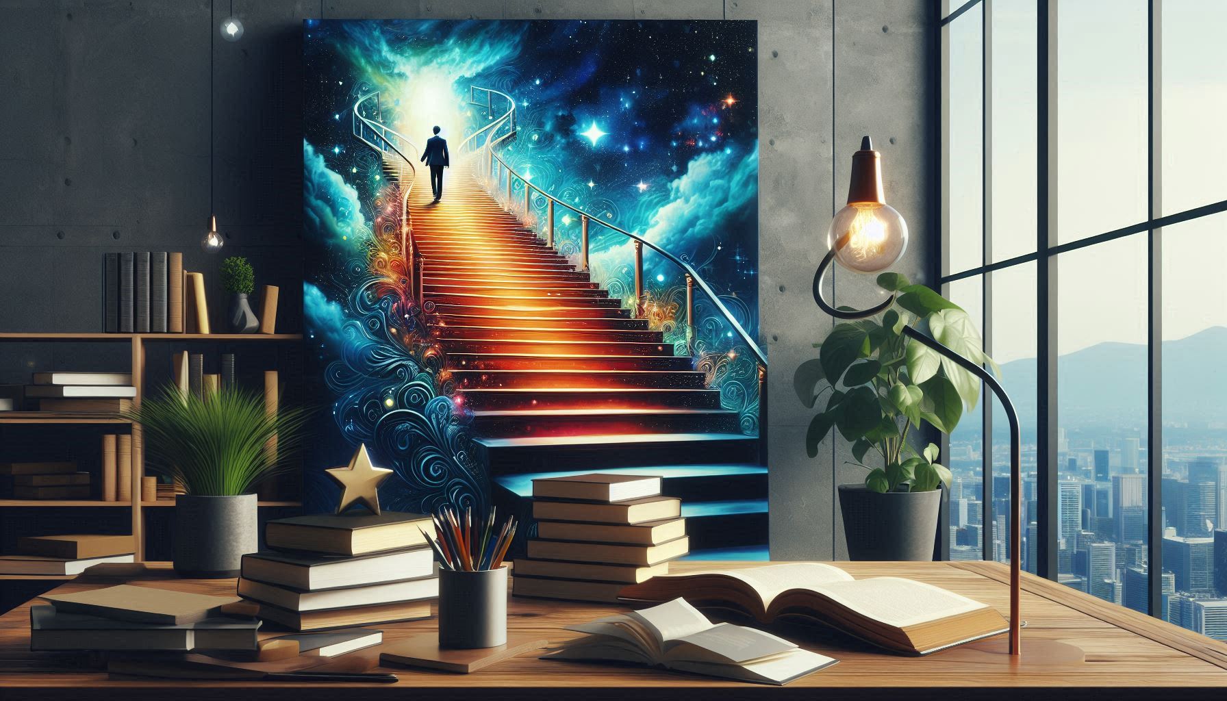 Walking up the stairs to a world of personal development